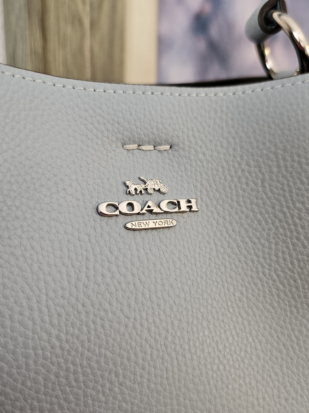 ✨ COACH Small Town Bucket Satchel/Shoulder Purse 💙 (Like New!) - Picture 2 of 16